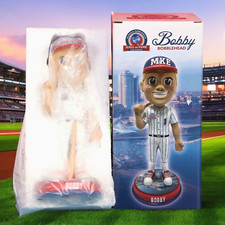 National Bobblehead Hall Of Fame MKE Milwaukee Bobby Mascot Bobblehead 2019 New picture