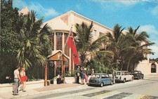 Vintage Inverurie Hotel Entrance Bermuda Postcard 1974 Chrome Postmark picture