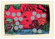 ZELDA II THE ADVENTURE OF LINK 1989 Topps Nintendo Scratch-Off Screen 1 picture