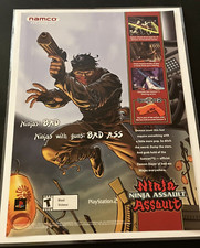 Ninja Assault - Vintage Original Namco GunCon Gaming Print Ad / Wall Art - MINT picture