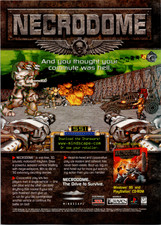 NECRODOME 1996 Mindscape SSI Vintage PC PlayStation Video Game Magazine Ad picture