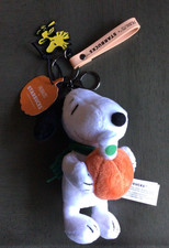 Authentic Peanuts + Starbucks 2026 The Great Pumpkin Snoopy Plush Bag Charm picture