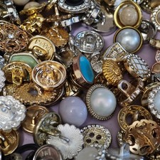 Vintage now Estate Sale Buttons Lot 50p Various Sizes Shapes Colors Types Usable picture