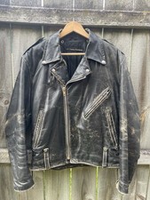 Vintage 60s 70s HARLEY DAVIDSON AMF leather jacket Biker Size 44 L motorcycle picture