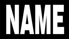 CUSTOM WHITE ON BLACK CALL SIGN PATCH PCX 3.5” X 2” WITH VELCRO® BRAND FASTENER picture