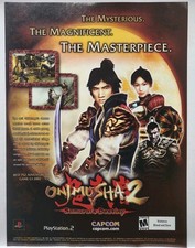 2002 Onimusha Samurai's Destiny Sony Playstation 2 PS2 Print Ad Poster Promo Art picture
