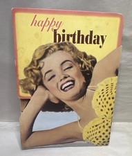 Vintage Marilyn Monroe Fold-Out Birthday Card Polka Dot Bikini Portal picture