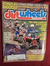 Dirt Wheels Magazine July 1987 Vol. 7 No.7 Ultimate AtV Shootout Vintage picture