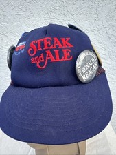 Steak & Ale 1984 Republican National Convention Dallas TX Hat w/Reagon Pins picture