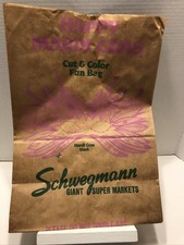 Schwegmann Giant Super Markets Brown Paper Grocery Bag (1980's-Mardi Gras) picture