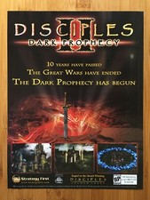 Disciples II 2: Dark Prophecy PC 2002 Video Game Print Ad/Poster Big Box RPG Art picture