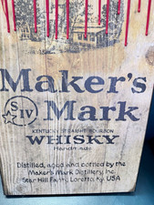 Maker's Mark Bourbon Whisky Distillery Advertising Sign picture