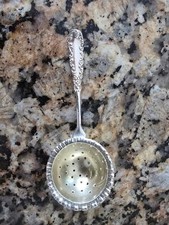 F.S. Gilbert Sterling Silver Tea Strainer Antique 51g picture