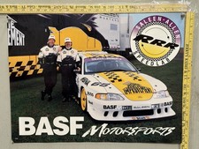 Vtg Rare SALEEN - ALLEN RRR Speedlab BASF Motorsports Mustang Poster 24