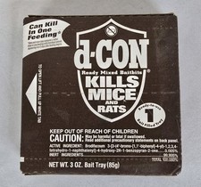 Brand New D-Con dCon 1 Bait Filled Traps RARE HTF picture