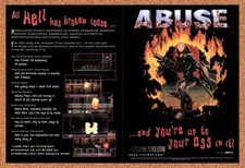1995 Abuse PC Original Advertisement / Retro Wall Art v1 picture