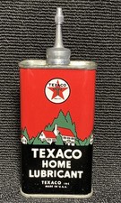 Vintage NOS Texaco Lead Top Home Lubricant Oil Can Handy Oiler 4 Oz unopened. picture