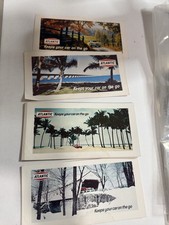 Vintage Atlantic Gas Oil Advertising Cards Lot of 10 Petroliana 1960s picture