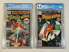 MARVEL SPOTLIGHT 32 CBCS 7.0 WHITE PAGES & SPIDER-WOMAN 1 CGC 9.2 WHITE PAGES picture