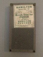 Vintage Hamilton Punch Board Gambling Game #6351 Heavy Unused Old picture