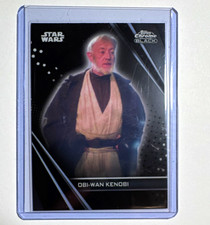 2014 Topps Star Wars Chrome Black Obi-Wan Kenobi Base Set Card #1 picture
