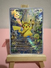 Pikachu Explore Pokemon Card DISPLAY CARD With Cubone Turtwig Rowlet picture