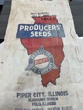 Seed Sack Vintage Decatur Illinois RARE.  picture