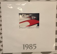 Vintage 1985 Porsche Factory Wall Calendar Complete 917 935 956 Rothmans Martini picture