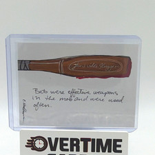 Historic Autograph The Mob One-of-One Sketch Card Crystal Haring picture