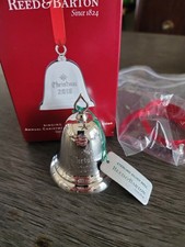 Annual 2018 Sterling Silver Christmas Bell Ornament by Reed & Barton ~ NIB picture