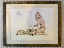 Original Alberto Vargas “November” Pin-Up – Esquire Magazine – Custom Framed picture