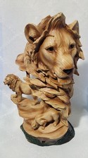 Ebros Savanna Safari Lion Bust Statue Polyresin Sculpture - 12.25