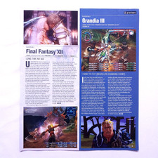 2005 Final Fantasy XII & Grandia III Game Preview Vintage Magazine Article Print picture