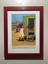 Framed 1980’s Magazine Cartoon Illustration Art Man Cave Art picture