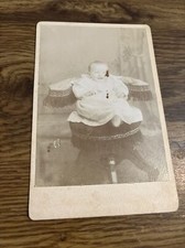 Antique Cabinet Photo Baby Albert Raymond Forster born in oregon 1895 picture
