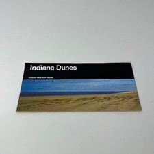 1995 Indiana Dunes Lakeshore National Park Service Travel Brochure Map Color OOP picture