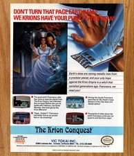 Nintendo the Krion Conquest Vic Tokai Video Game Print Ads Poster Promo Art 1991 picture