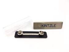 Custom Air Force Silver Name Tag, Standard Posts picture