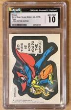 1976 Topps Marvel Super Heroes UK - Dracula - CGC 10  - Pop 1 - ONLY 10 IN SET picture