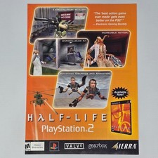 Half-Life PlayStation 2 PS2 Authentic Magazine Ad picture