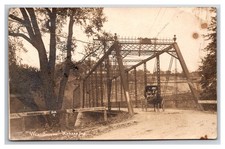 RPPC ~ Wabash IN ~ West bridge & Wagon ~ Indiana picture