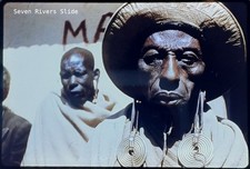 Tanganyika East Africa Masai Tribe Man 35mm Slide Photo picture