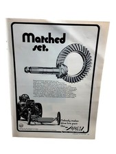 1971 Zoom Gears Print Ad Matched Set Ring Pinion Hot Rod Racing Parts picture