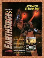 1993 Metaltech Earthsiege PC Original Advertisement / Retro Promo v1 picture