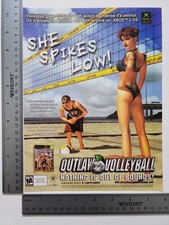 Outlaw Volleyball Advertisement Xbox Original Print Ad / Poster Game Gift Art picture