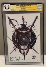 TMNT #6 CGC 9.8 SS Dual Signed Kevin Eastman Andrew Currey Wanted Variant picture