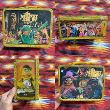 Vintage 1978 The Muppets Show Metal Lunch Box Kermit The Frog No Thermos picture