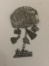 Vintage 1896-1996 Utah Centennial Souvenir Metal Pinback Brooch picture