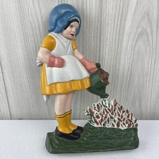 Antique Littco Mary Quite Contrary Cast Iron Door Stop 12.25