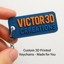 Custom 3D Printed Name Keychain – Personalized Key Ring Gift picture